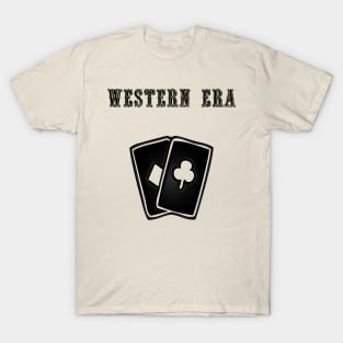 Western Era - Playing Cards T-Shirt